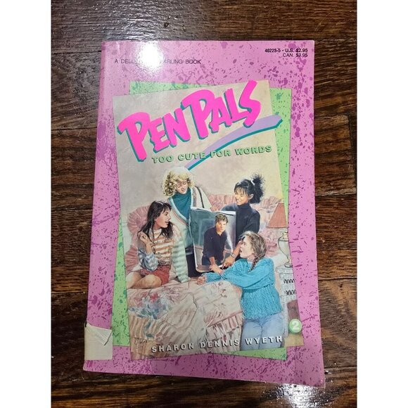 Vintage Pen Pals Too Cute for Words by Sharon Dennis Wyeth Book - Picture 6 of 6
